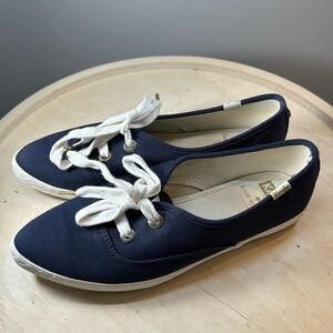 Navy Blue Pointy Toe Keds For Kate Spade Size 6